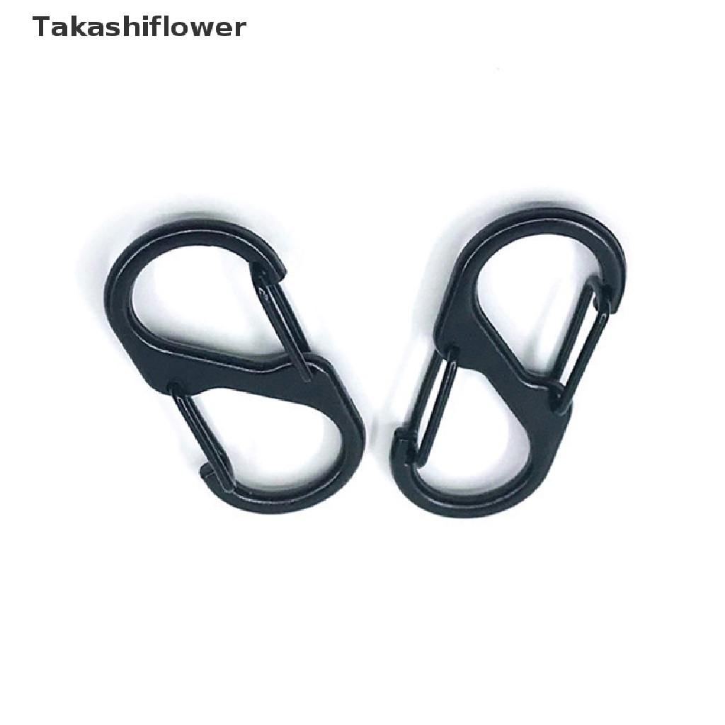 Móc khóa mini chữ S bằng thép không gỉ tiện lợi cho du lịch cắm trại