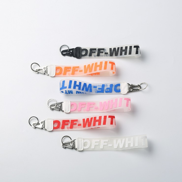 Off-white Móc Chìa Khóa Bằng Nhựa pvc Chất Lượng Cao