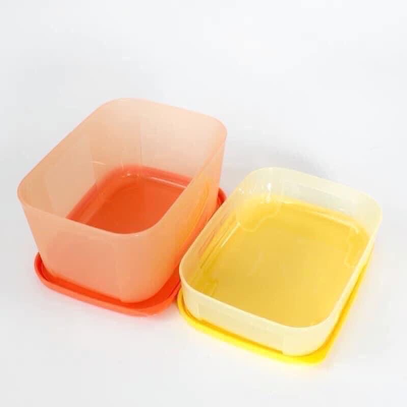 Set ngăn đông vàng cam Tupperware