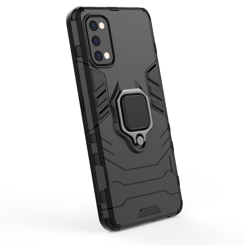 Ốp lưng Oppo Realme 7 Pro Iron Man Iring chống sốc cao cấp giá đỡ xem phim