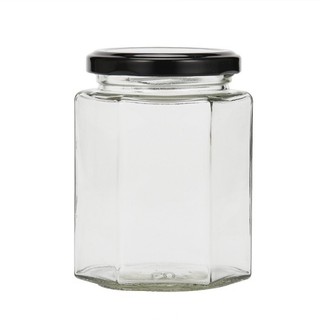Hũ thủy tinh lục giác 730 ml (set 5 cái)