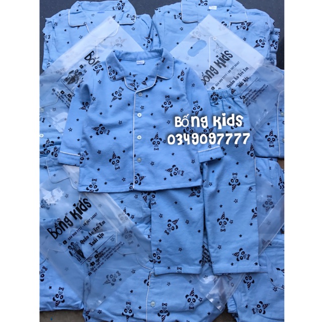 Set PJ Bé Trai Gấu Trúc Xanh Mint