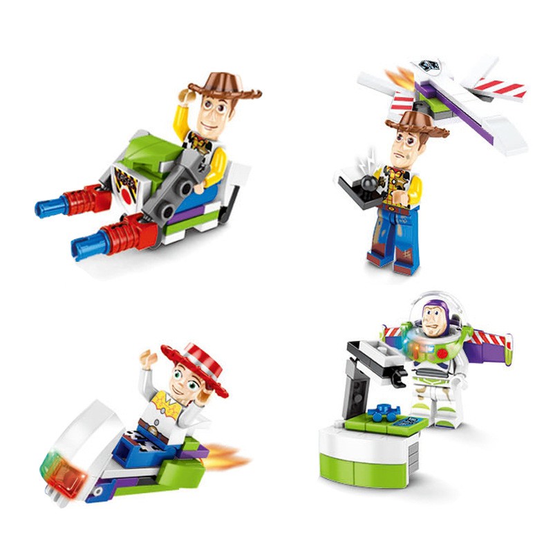 Bộ đồ chơi lego hoạt hình câu chuyện đồ chơi 8 trong 1