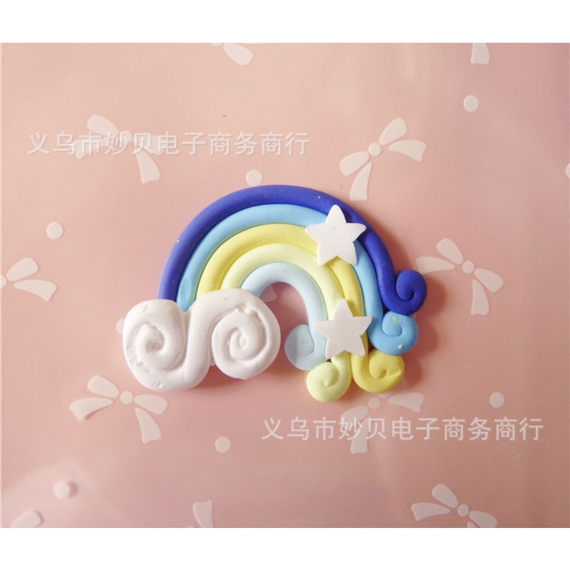 Charm cầu vồng trang trí Slime, bánh kem, ốp điện thoại …