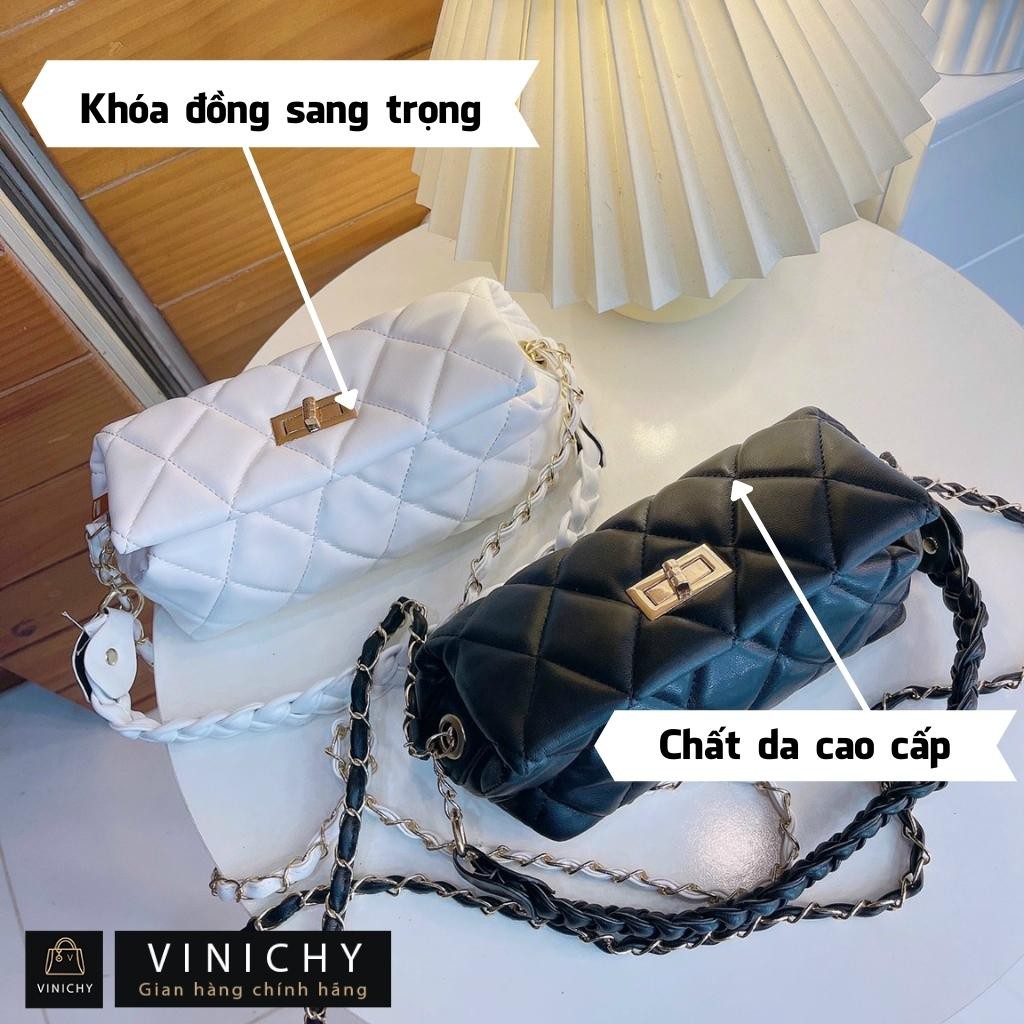 Túi xách nữ đeo chéo, túi đi chơi, đi học VINICHY, da đẹp, thời trang cao cấp size 20cm HA100