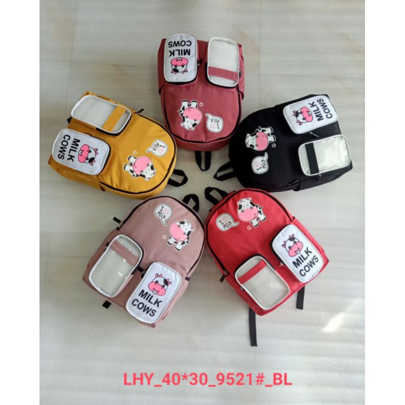 balô dù bò 🐄 lớn vải mềm nhẹ thích hợp đi học và đi chơi