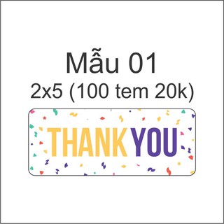 Tem thank you có sẵn (mẫu 1)