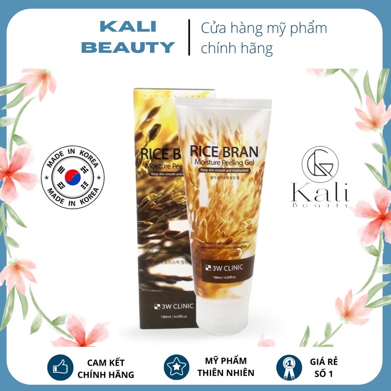 Gel tẩy tế bào chết Rice Bran Moisture pleeling 3w clinic