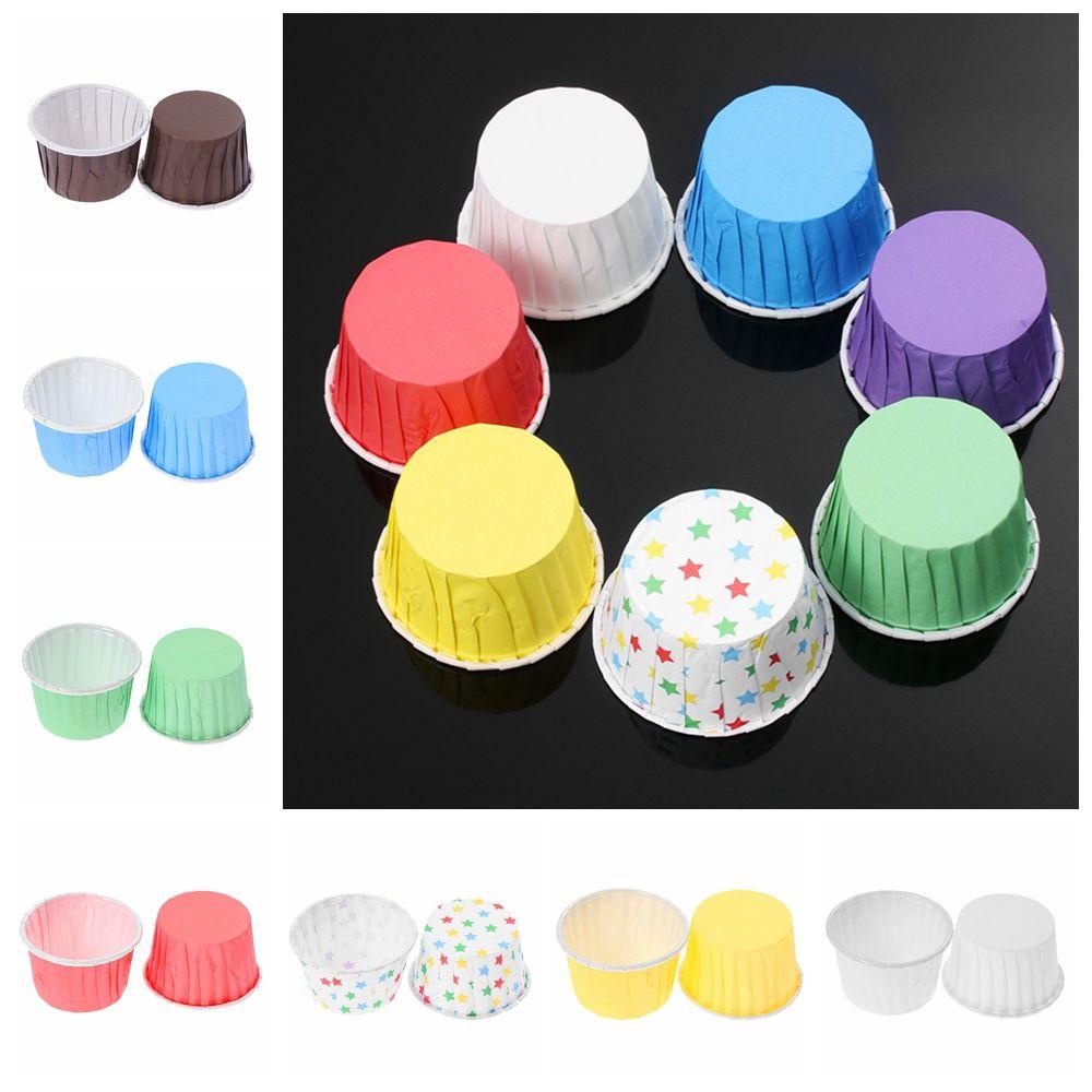 Set 50 Túi Giấy Đựng Bánh Cupcake Tiện Dụng Chất Lượng Cao