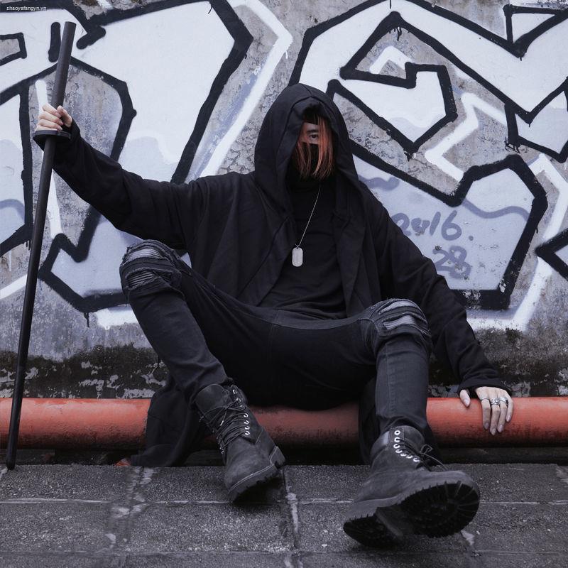 Áo khoác hoodie dáng rộng phong cách thời trang sát thủ cá tính cho cặp đôi