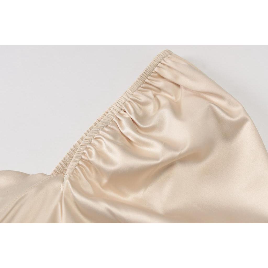 Đầm DUNEA tay dài cổ vuông màu trơn thiết kế thanh lịch thời trang cho nữ