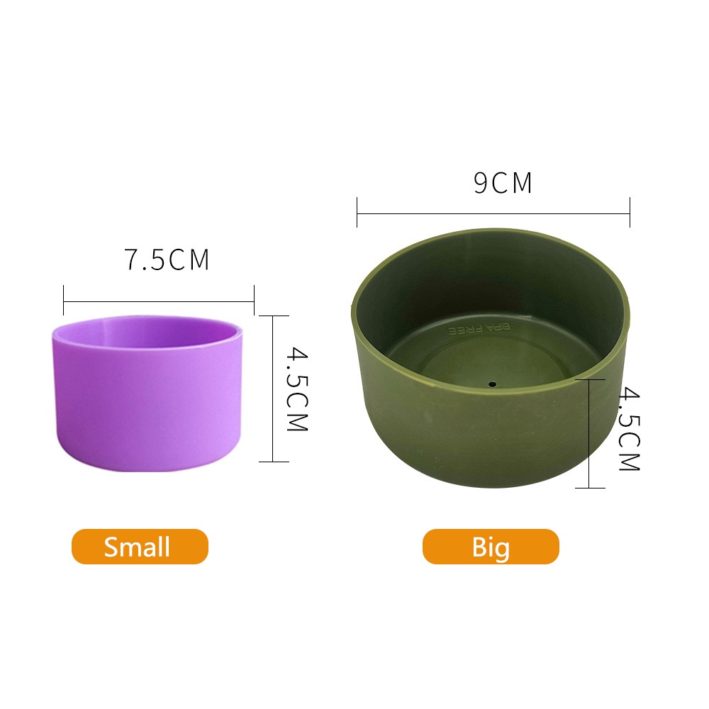 Bọc Silicon Chống Trượt Cho Bình Nước BQ-12 7.5cm 9cm
