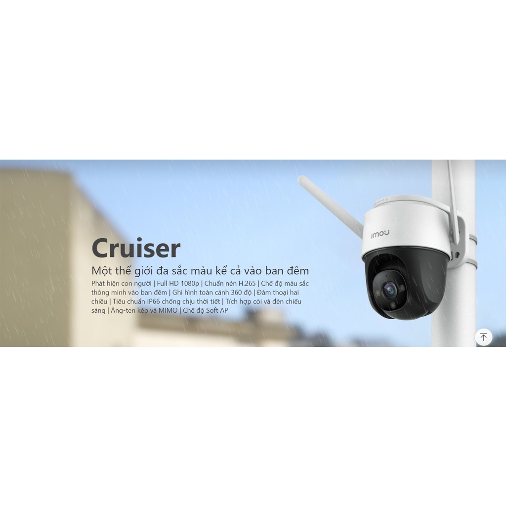 Camera WiFi IMOU Cruiser IPC-S22FP Full HD 1080P - Bốn Chế Độ Nhìn Ban Đêm Full Color-IP66 Sử Dụng Thời Tiết Khắc Nghiệt