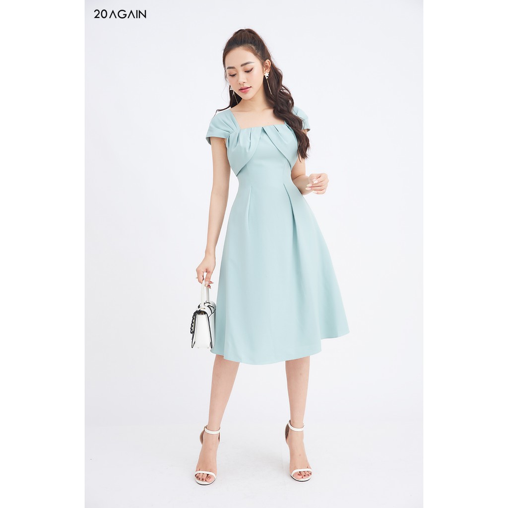 Đầm xòe xếp ly ngực 20AGAIN DEA1490