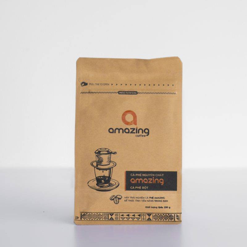 [Amazing Coffee] 1KG Cà phê Robusta nguyên chất - Cà phê rang xay mộc pha phin pha máy