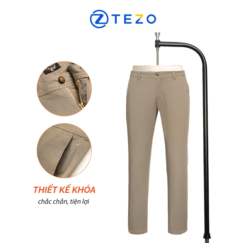 Quần kaki nam thiết kế Tezo dáng dài lịch sự 2204QKKT01