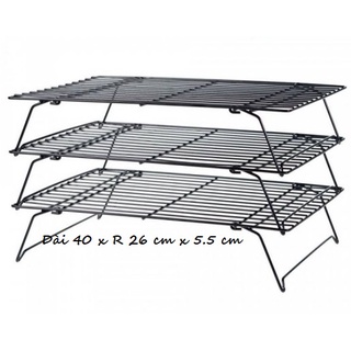 Rack hong bánh 3 tầng 40 cm