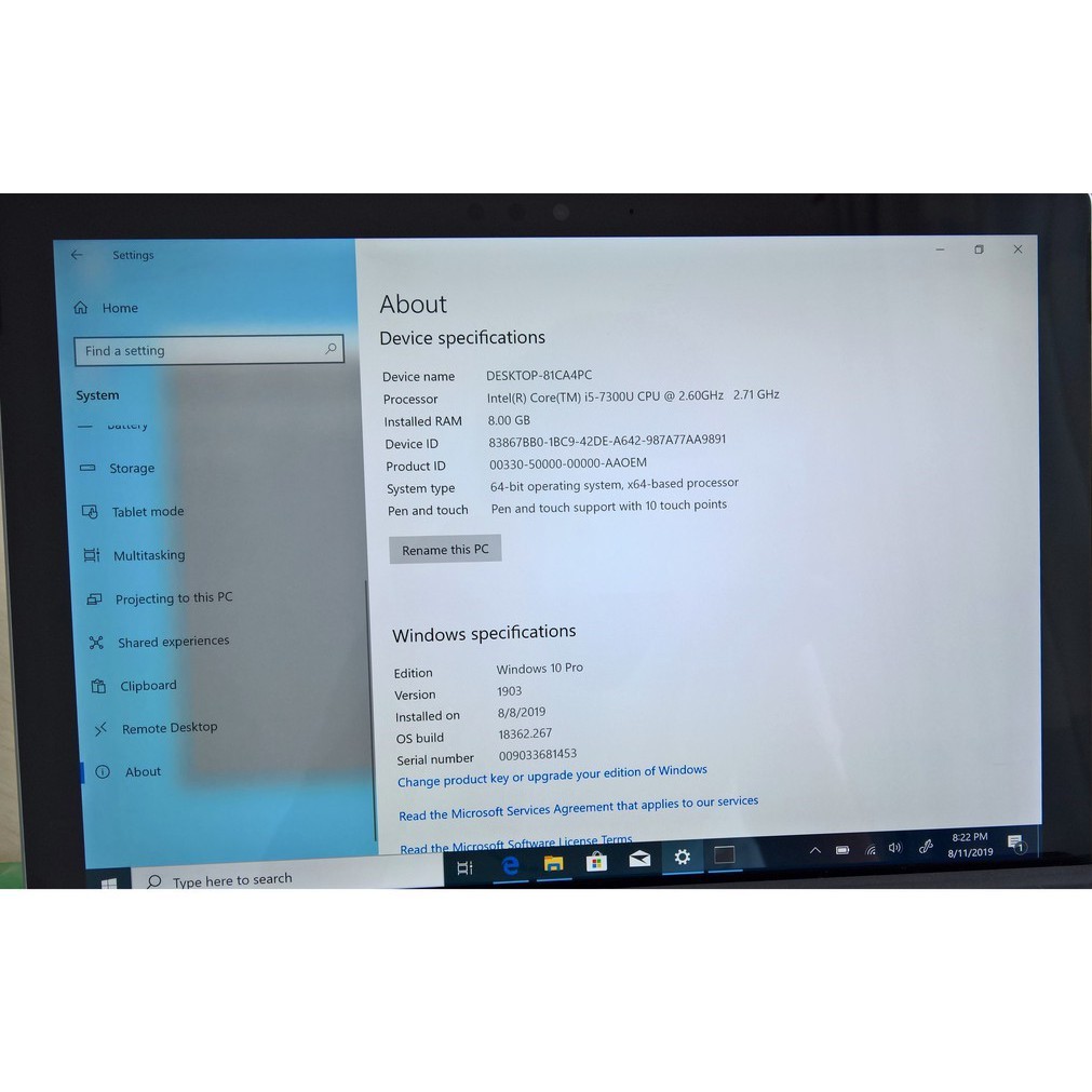 Laptop 2 trong 1 Microsoft Surface Pro 5 I5/8G/256Gb+ Phiên bản đặt biệt có lắp sim 3G, 4G LTE - BH, BH MS đến 06/2021 | BigBuy360 - bigbuy360.vn