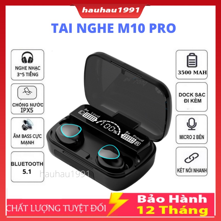 Tai Nghe Bluetooth Gaming S10 Pro, M10 PRO, F9 PRO Cao Cấp, Cảm Ứng, Hỗ Trợ Đàm Thoại, Nghe Nhạc, Kiêm Sạc Dự Phòng