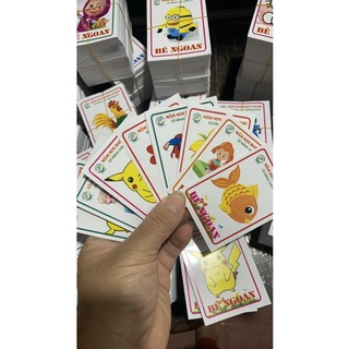 Bé ngoan bóc dán in logo 1000 phiếu