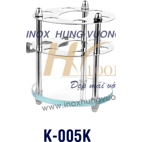 Kệ Bàn Chải Kem Đánh Răng Inox 304 Và Kiếng K005K