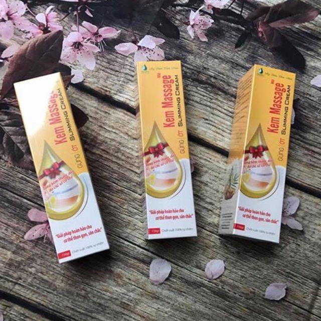 Kem massage tan mỡ gừng, ớt