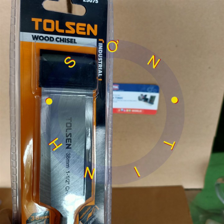 Đục gỗ cầm tay chuẩn công nghiệp TOLSEN mũi dẹt, chạm khắc, tạo rãnh, gọt gỗ