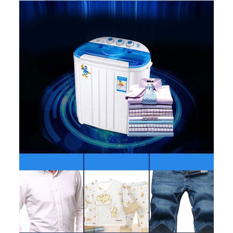 Máy giặt KAIMEIDI hai ống tự động ba công tắc để giặt đồ trẻ em tiện lợi
