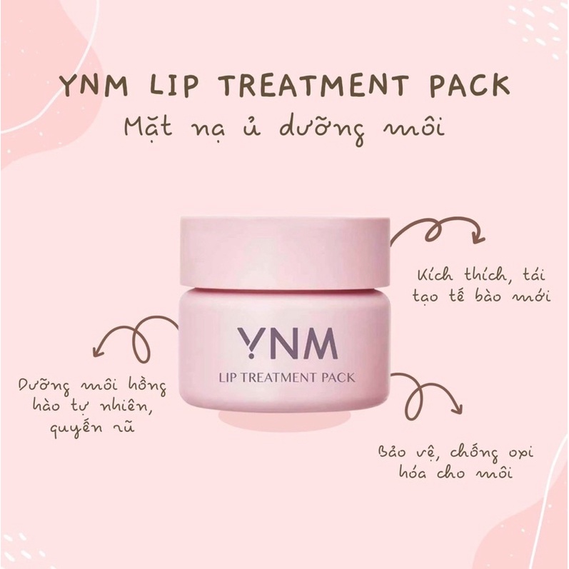 Mặt Nạ Ủ Dưỡng Môi YNM LIP TREATMENT PACK 15g