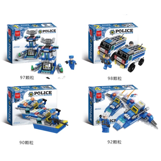 Đồ Chơi Trí Tuệ - Mô Hình Đồ Chơi Láp Ráp LEGO - Xe CẢNH SÁT