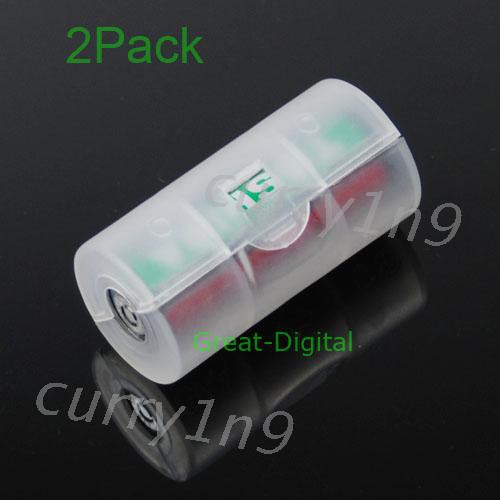 Bộ 2 Đầu Chuyển Đổi Pin Aa Sang C