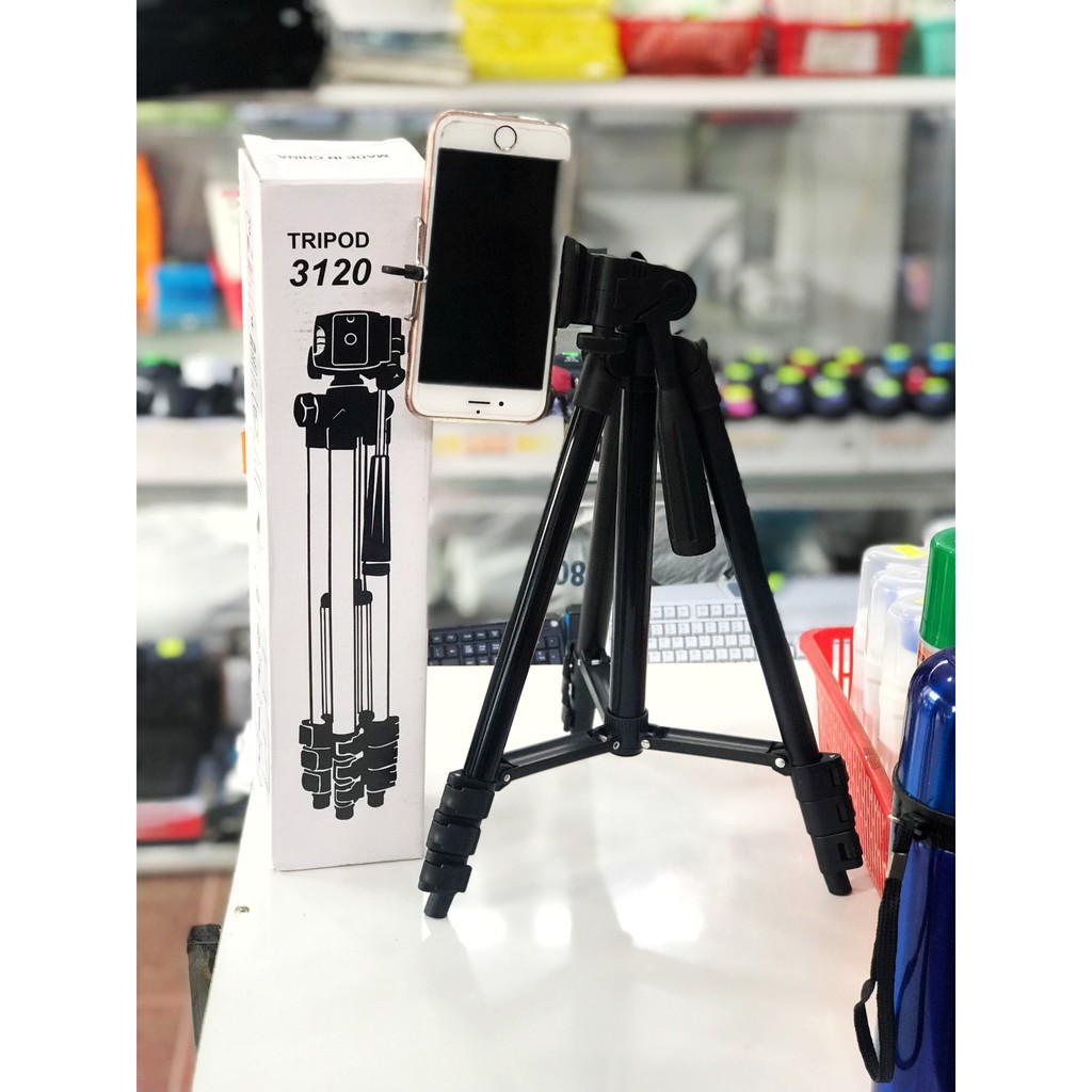 Gậy Tripod 3120 Model 2018 tặng kèm kẹp điện thoại | BigBuy360 - bigbuy360.vn