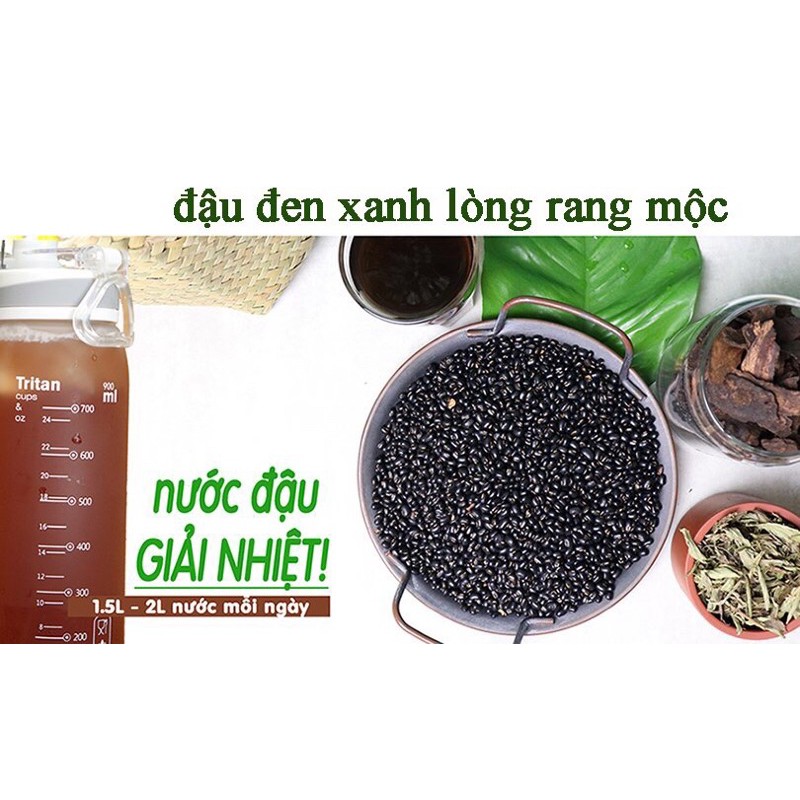 COMBO GIÁ TỐT [303k] Đậu đen xanh lòng - Cỏ ngọt túi 1KG (CTL) + hủ 500g (hạt rời)