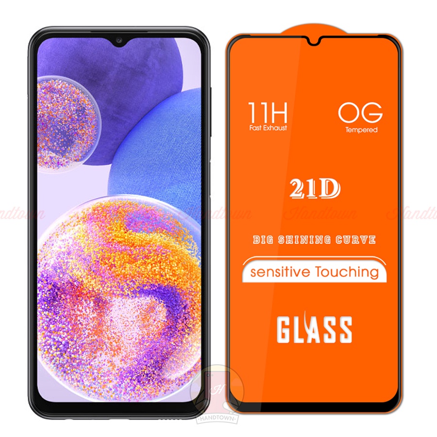 Cường Lực Màn Hình Samsung Galaxy A13 A23 A53 A73 Full Màn Full Keo Kính Trong Suốt Chống Va Đập Trầy Xước Vân Handtown