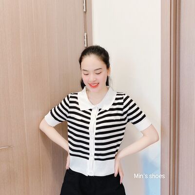 Min's Shoes - Áo len mongtoghi cộc tay phong cách Hàn Quốc Áo 407