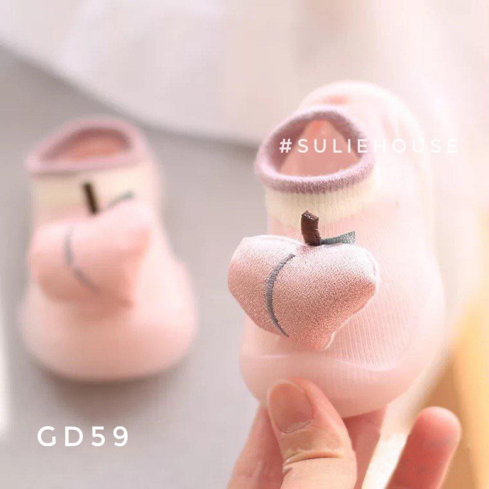 Giày bún hoa quả 5D cho bé - GD59