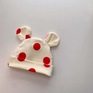 Mũ Beanie Chấm Bi Dễ Thương Cho Bé
