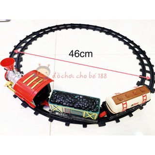 Đồ chơi xe lủa cổ classic train đường ray cực to, xe lửa Thomass dùng pin cho bé (loại to)