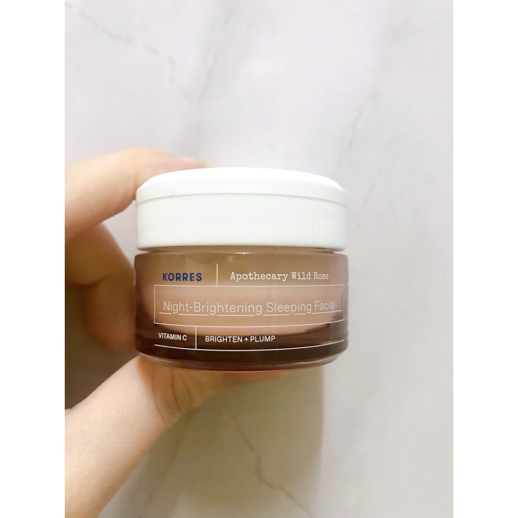 Kem dưỡng KORRES Wild Rose Night-Brightening Sleeping Facial