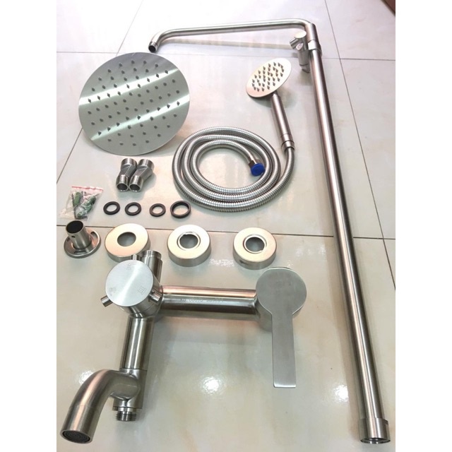 BỘ SEN CÂY NÓNG LẠNH CAO CẤP SUBI INOX304 DÁNG TRÒN