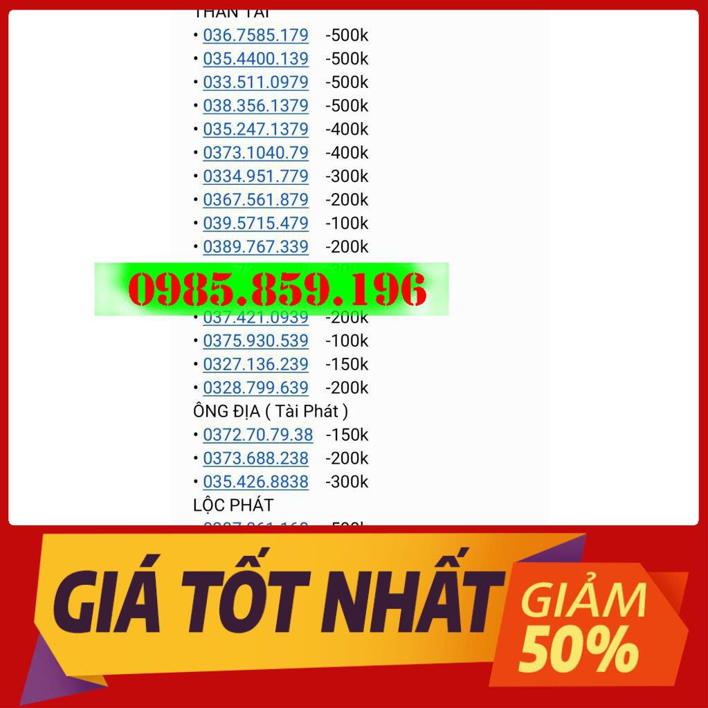 💗[FREESHIP]💗💗💗 Sim số đẹp - Sim thần tài Viettel ☀️☀️☀️ GIÁ RẺ