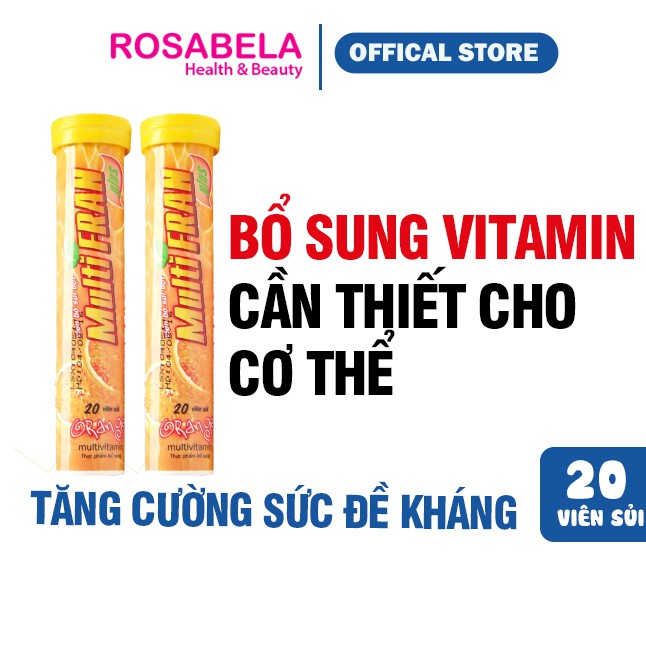 Viên sủi bổ sung vitamin Multifra ❤️FREESHIP❤️ tăng sức đề kháng Tuýp 20 viên [ Hàng chính hãng] | BigBuy360 - bigbuy360.vn