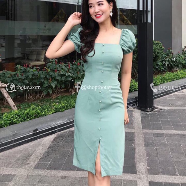 Đầm tay phồng