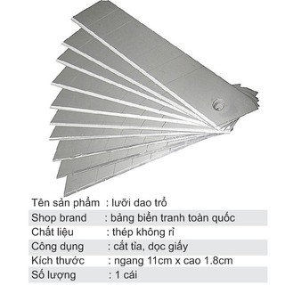 Lưỡi dao trổ dọc giấy