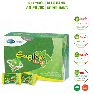 Kẹo ngậm eugica ⚡ cam kết chính hãng ⚡ kẹo ngậm thảo dược eugica giúp giảm ho, ngứa, rát họng