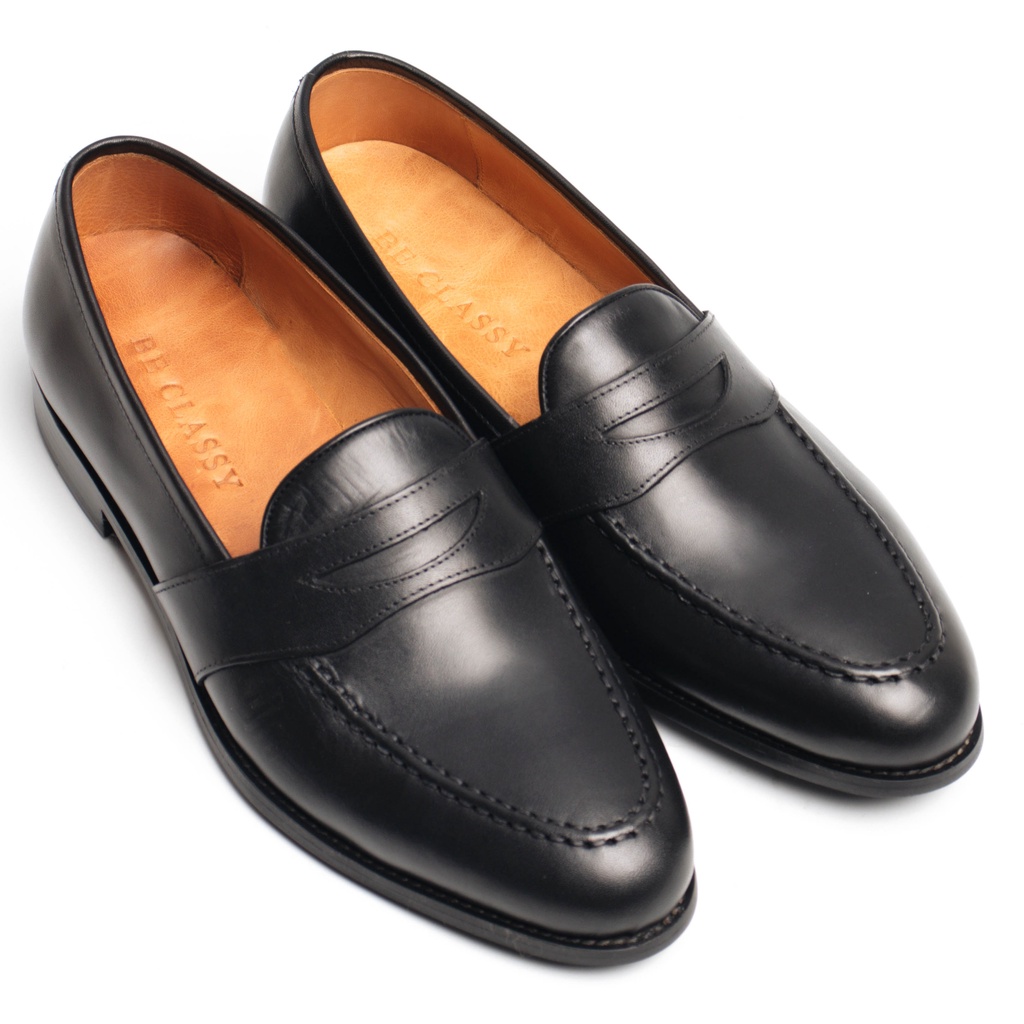 [Mã LT200 giảm 200K đơn 699K] Giày Tây Cao Cấp LONGWING LOAFER - Da Bò Ý Lót Trong Da Bò Mộc - Thương hiệu Be Classy