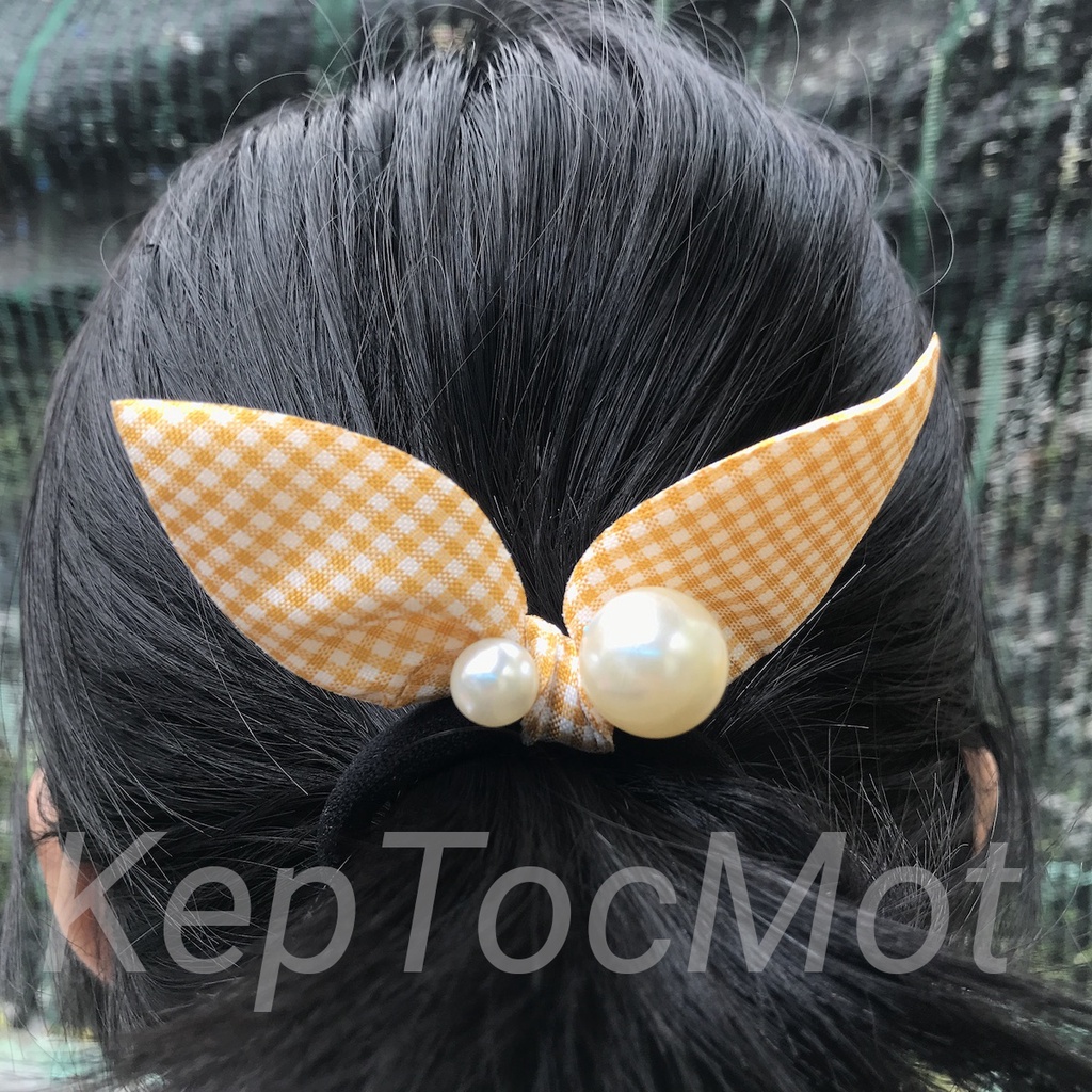 Cột tóc tai thỏ đính ngọc (kt22)