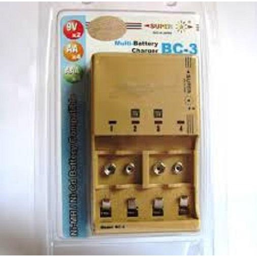 Sạc pin, pin sạc, máy sạc 4 pin BC-3 cao cấp - Điện Việt