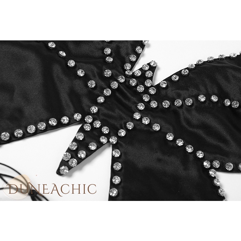 DUNEA Áo dây buộc nơ hở lưng quyến rũ cho nữ