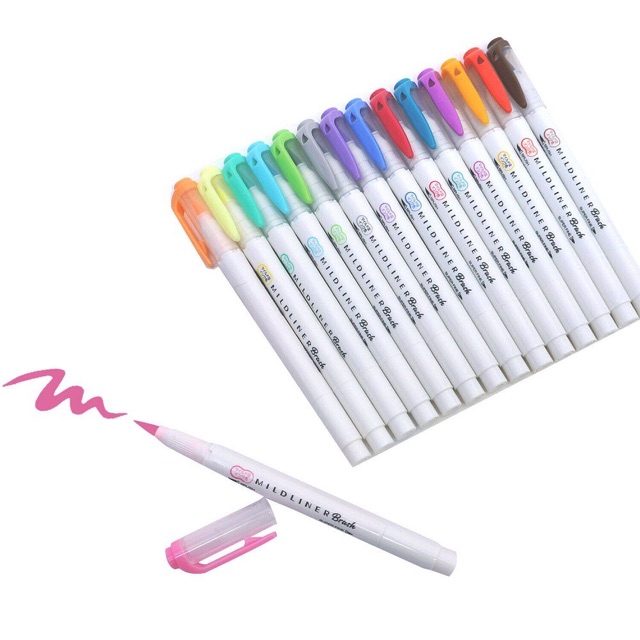 Bút đánh dấu Zebra Mildliner Brush (lẻ)